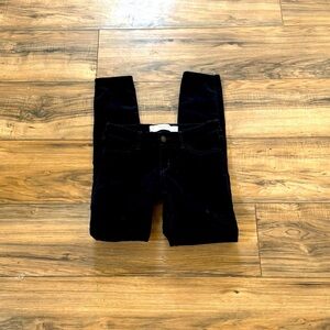 Women's Black Velvet Skinny Jeans! EUC